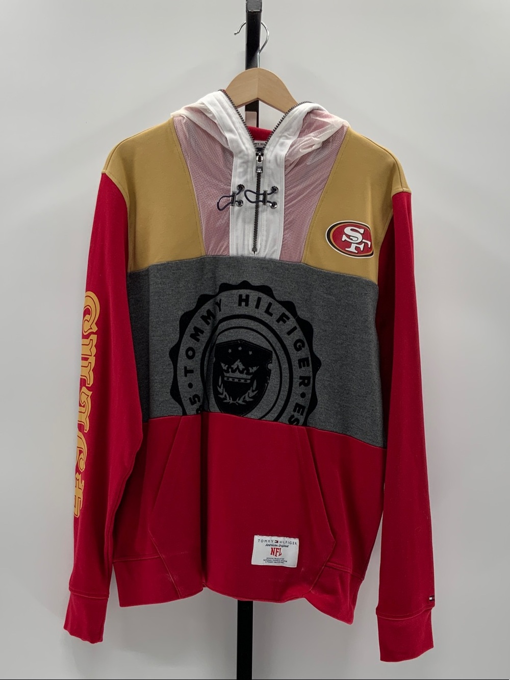 Tommy Hilfiger Red, Gold & Gray NFL Pullover Hoodie